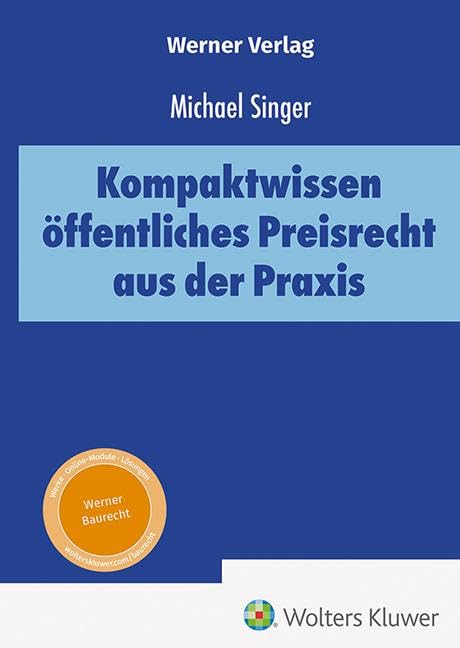 Singer Michael Kompaktwissen öffentliches Preisrecht aus der Praxis