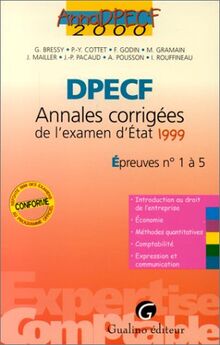 DPECF, annales corrigées de l'examen d'Etat 1999 : épreuves n° 1 à 5