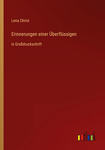 Erinnerungen einer Überflüssigen: in Großdruckschrift