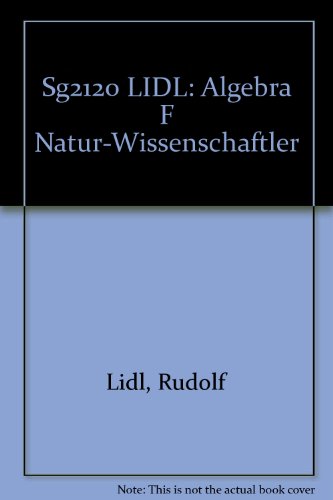 SG2120 LIDL:ALGEBRA F NATUR-WISSENSCHAFTLER