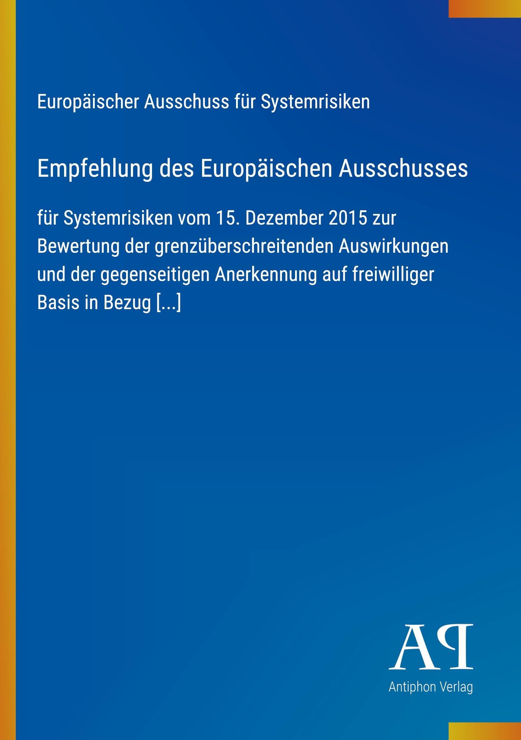 Empfehlung des Europäischen Ausschusses