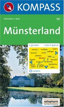 Münsterland: Wander- und Bikekarte. 1:50.000