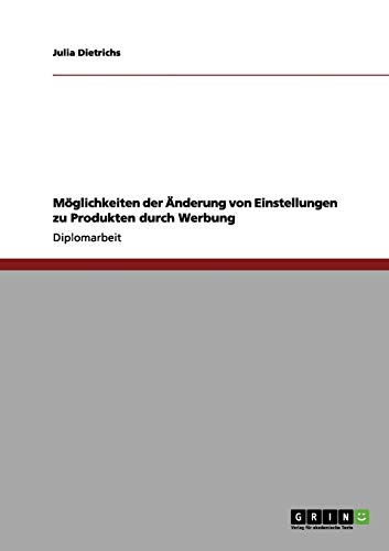 Möglichkeiten der Änderung von Einstellungen zu Produkten durch Werbung