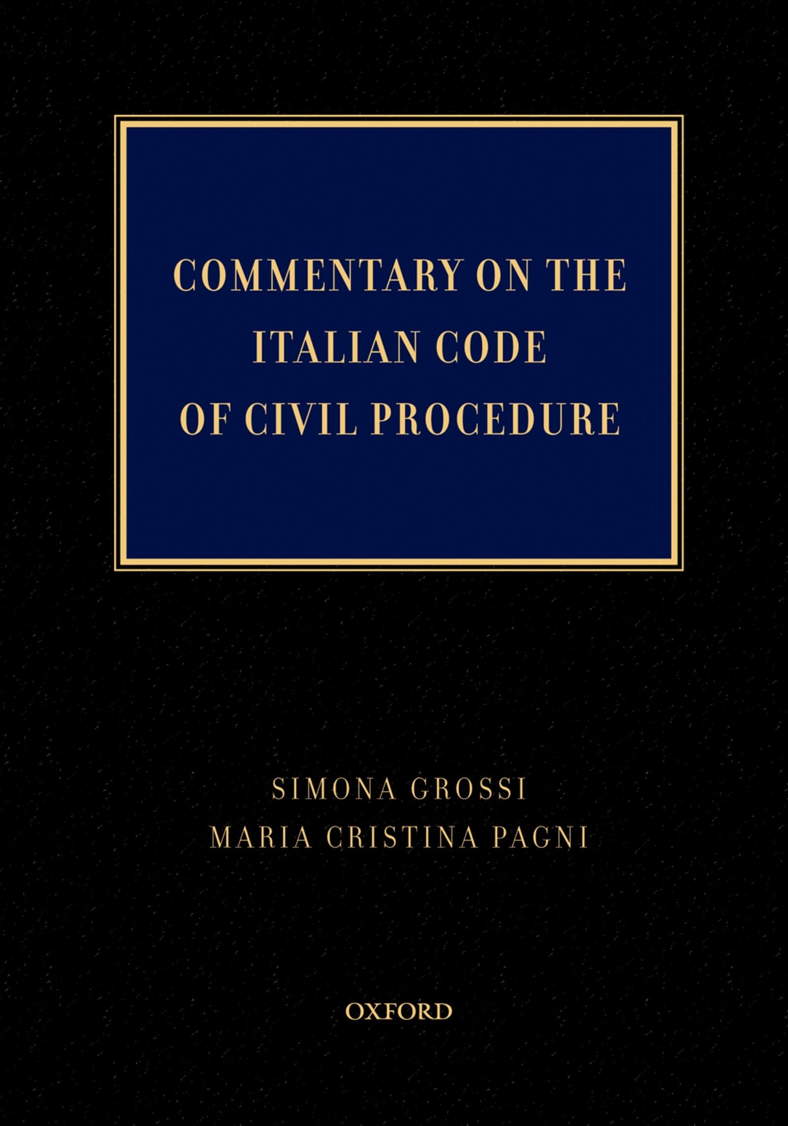 Commentary on the Italian Code of Civil Procedure
