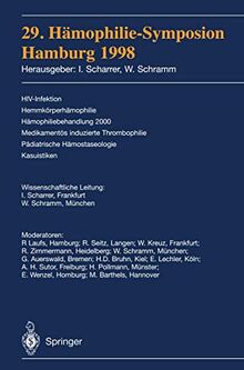 29. Hämophilie-Symposion: Hamburg 1998