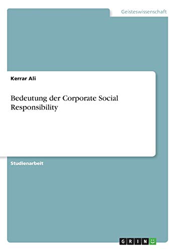 Bedeutung der Corporate Social Responsibility