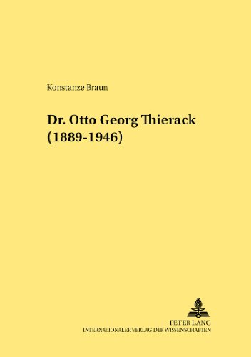 Dr. Otto Georg Thierack- (1889-1946) (Rechtshistorische Reihe)
