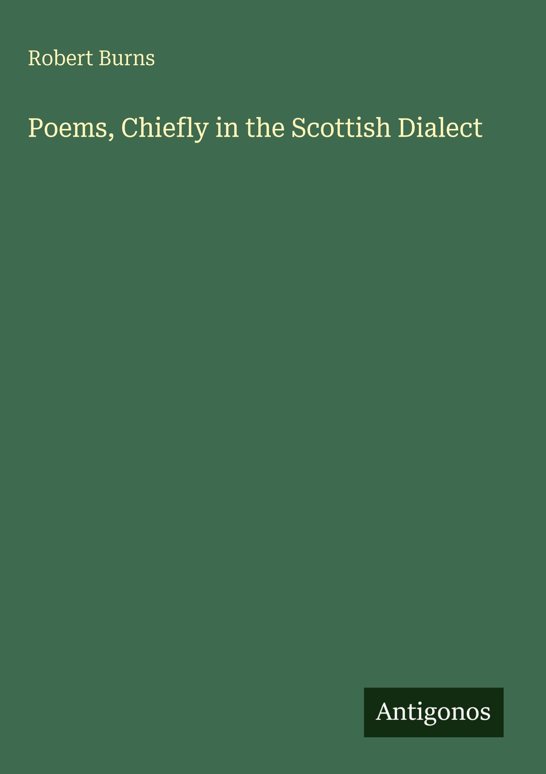 Poems, Chiefly in the Scottish Dialect