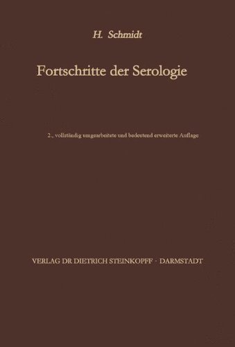 Fortschritte der Serologie