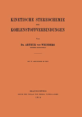 Kinetische Stereochemie der Kohlenstoffverbindungen (German Edition)