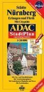 ADAC Stadtpläne, spezialgefaltet, Nürnberg, Erlangen und Fürth