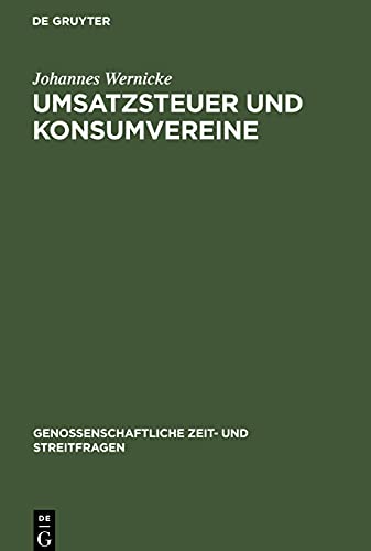 Umsatzsteuer und Konsumvereine