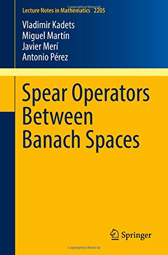 Spear Operators Between Banach Spaces - Vladimir Kadets Miguel Martín Javier Merí Antonio Pérez Kartoniert (TB)