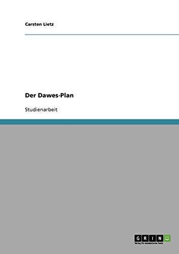 Der Dawes-Plan