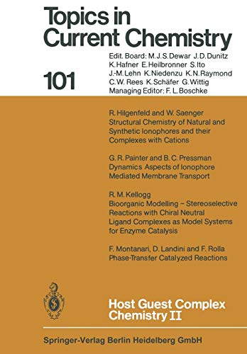 Host Guest Complex Chemistry II (Topics in Current Chemistry, 101, Band 101)