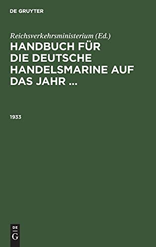 1933: HBDH-B (Handbuch für die deutsche Handelsmarine auf das Jahr ...)