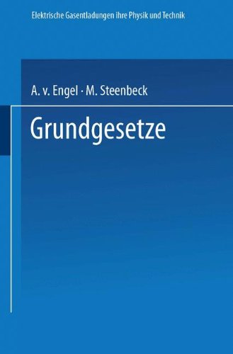 Elektrische Gasentladungen Grundgesetze: Ihre Physik und Technik (German Edition)