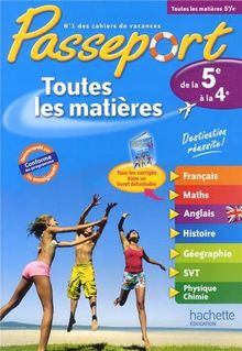 Passeport toutes les matières, de la 5e à la 4e