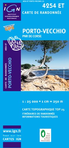 Korsika Porto-Vecchio - Parque National de la Corse 1 : 25 000