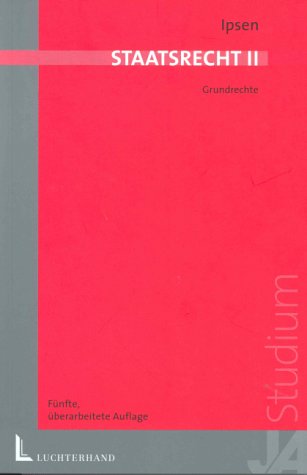 Staatsrecht I von Jörn Ipsen - Taschenbuch