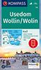 Usedom, Wollin/Wolin: 4in1 Wanderkarte 1:50000 mit Aktiv Guide und Detailkarten inklusive Karte zur offline Verwendung in der KOMPASS-App. Fahrradfahren. (KOMPASS-Wanderkarten, Band 738)