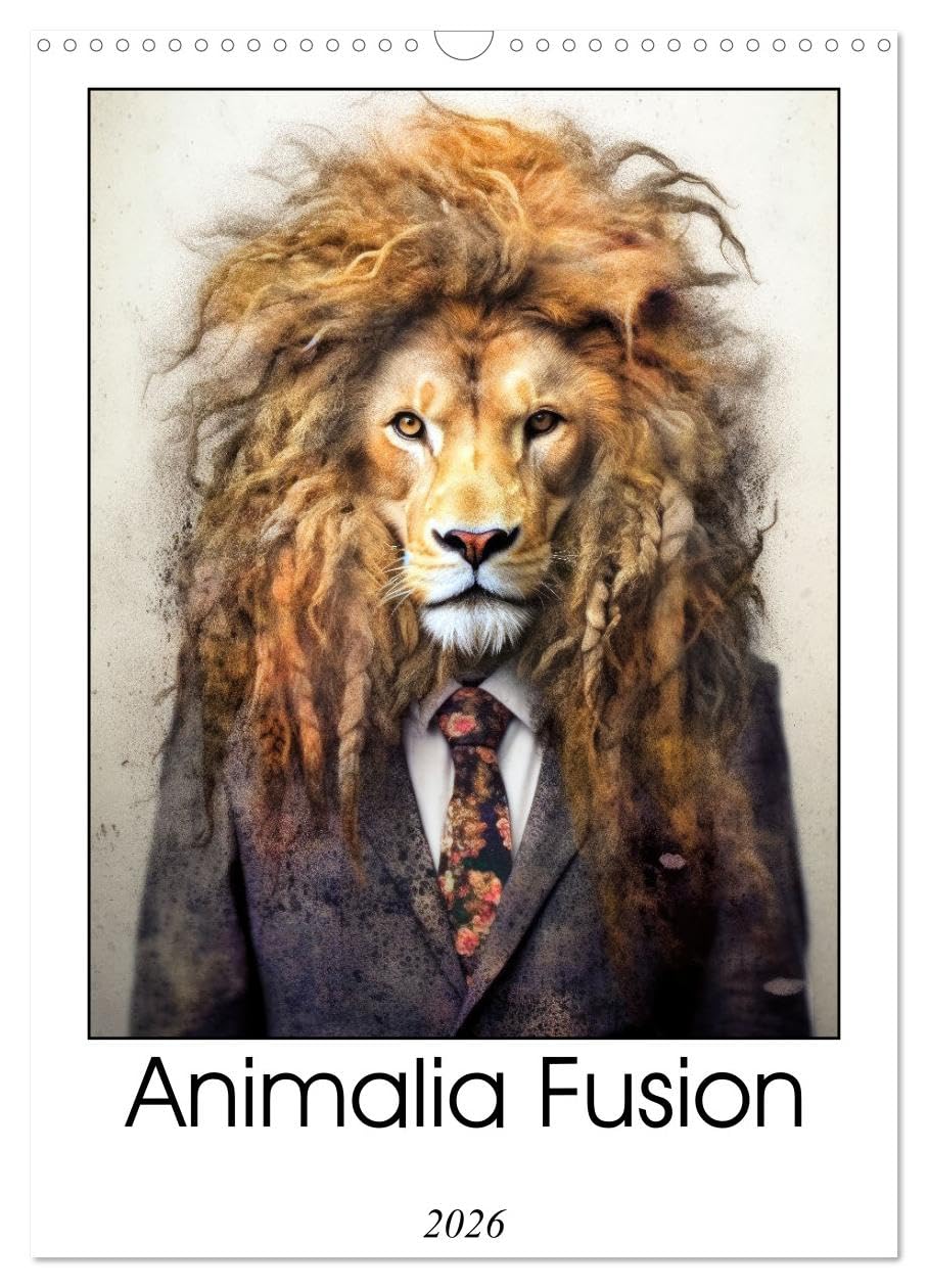 Animalia Fusion (Wall Calendar 2026 DIN A3 portrait), CALVENDO 12 Month Wall Calendar: Experience the enchantment of Animalia Fusion, where animals and humans unite in a calendar like no other.