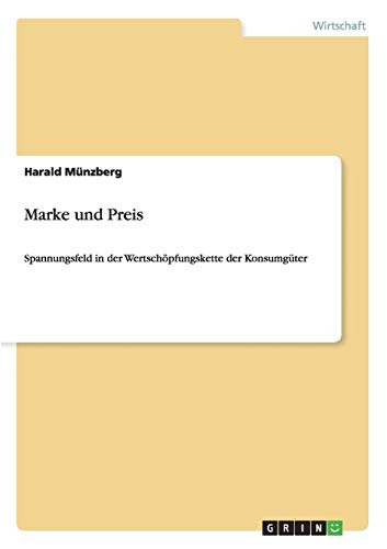 Marke und Preis: Spannungsfeld in der Wertschöpfungskette der Konsumgüter