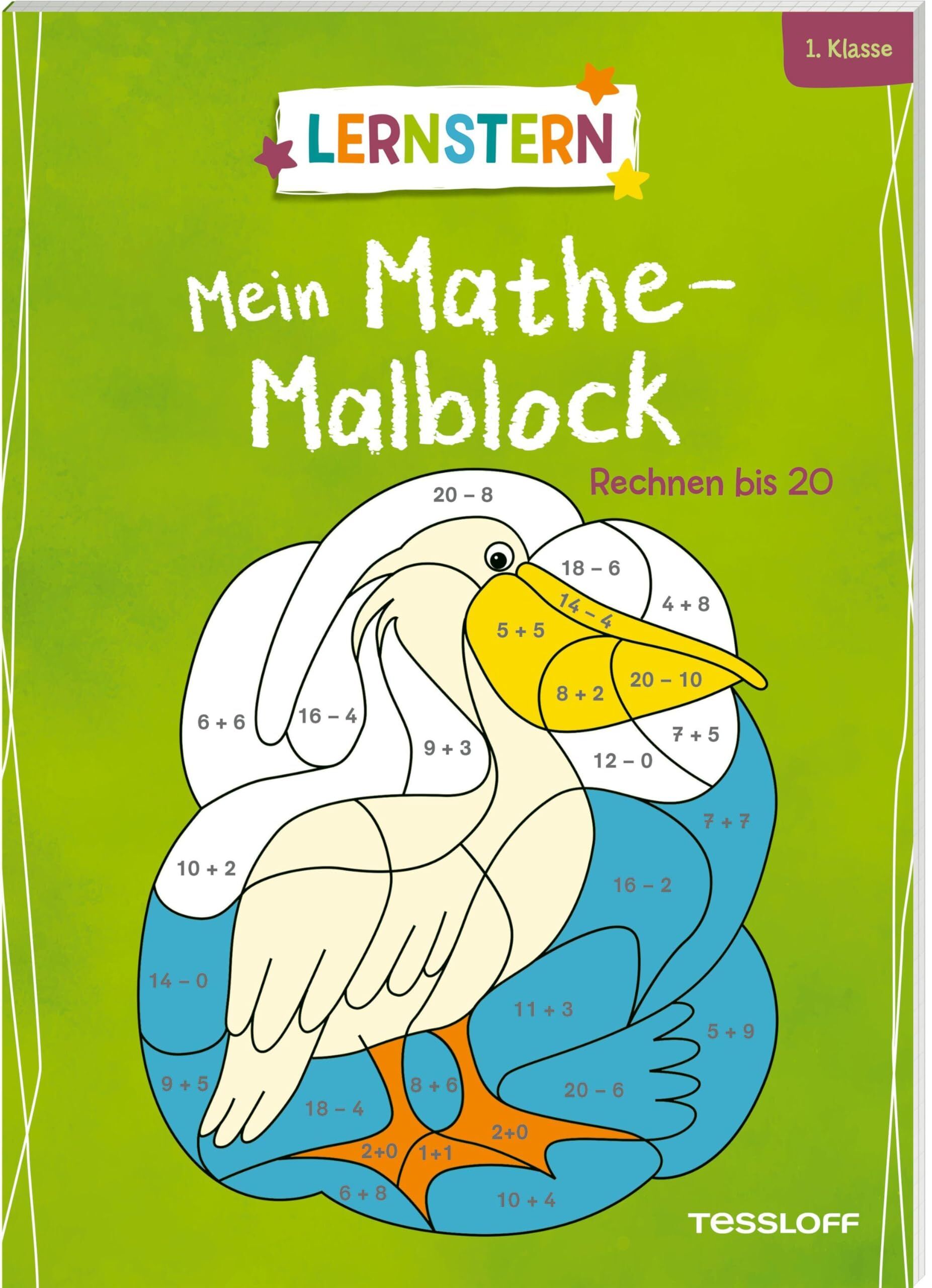 LERNSTERN. Mein Mathe-Malblock. Rechnen bis 20