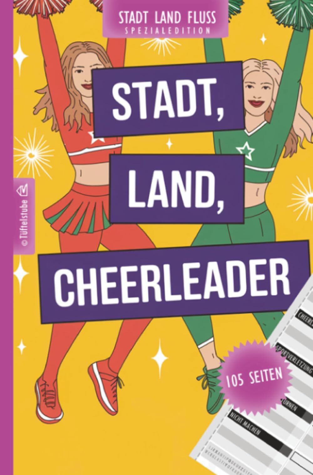 Stadt, Land, Cheerleader - 105 Seiten - Stadt-Land-Fluss-Spezialedition über Cheerleading