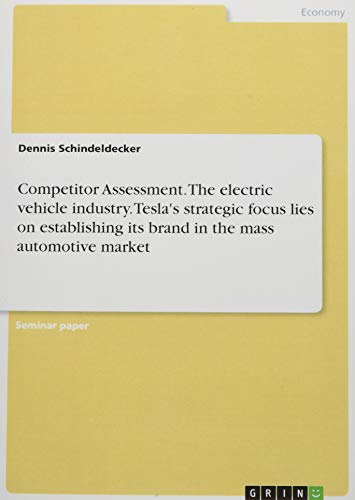 Competitor Assessment. The electric vehicle industry. Tesla's strategic focus lies on establishing its brand in the mass automotive market