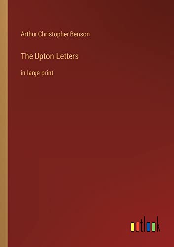 The Upton Letters: in large print