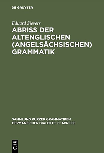 Abriss der altenglischen Grammatik