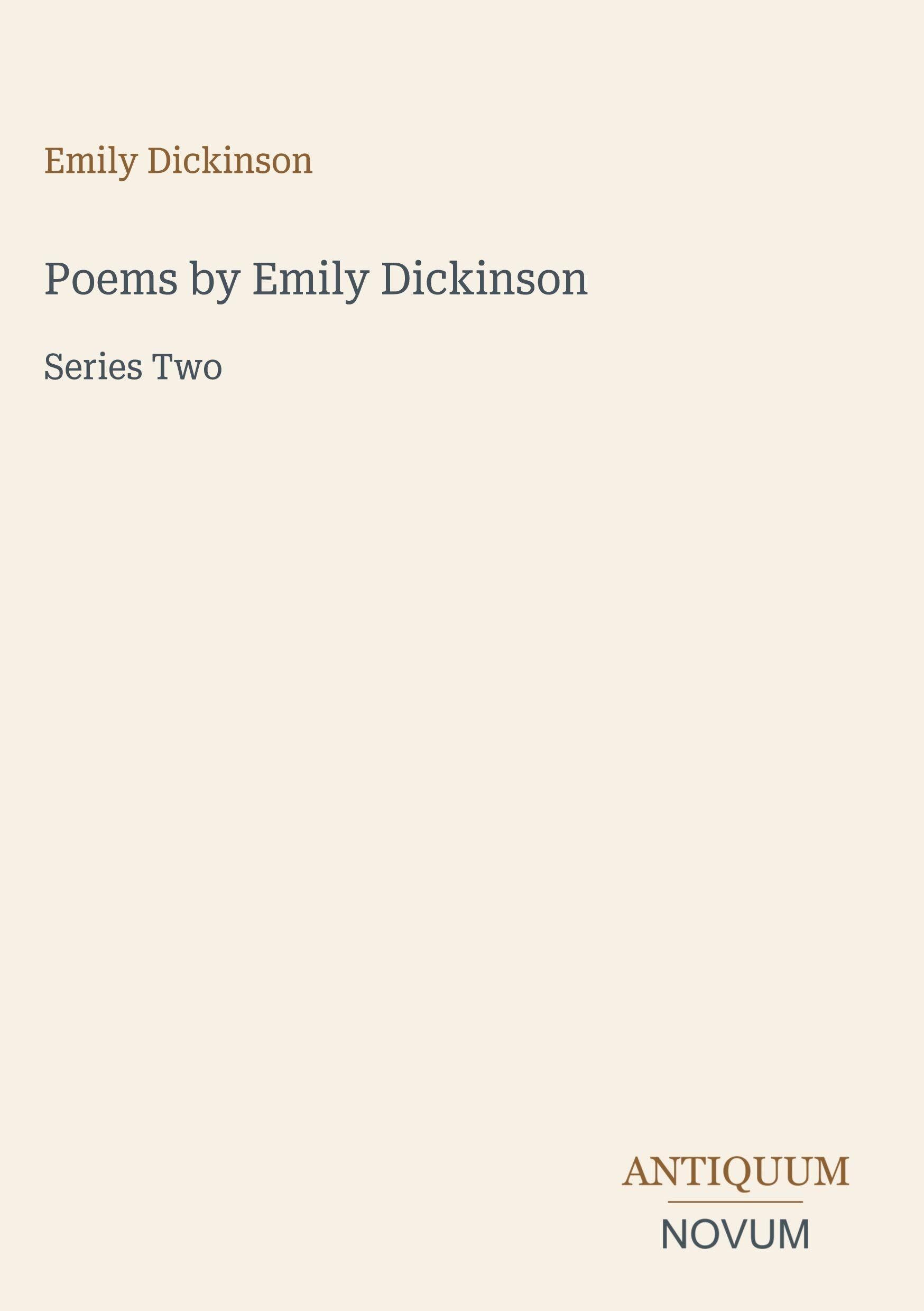 Poems by Emily Dickinson