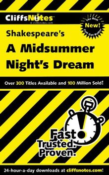 CliffsNotes on Shakespeare's A Midsummer Night's Dream (Cliffsnotes Literature Guides)