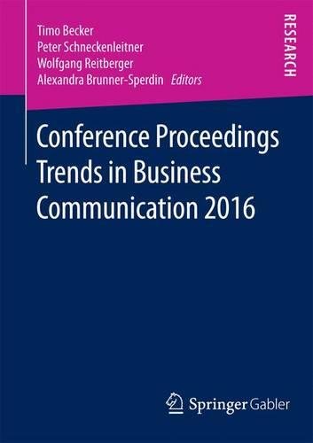 Conference Proceedings Trends in Business Communication 2016