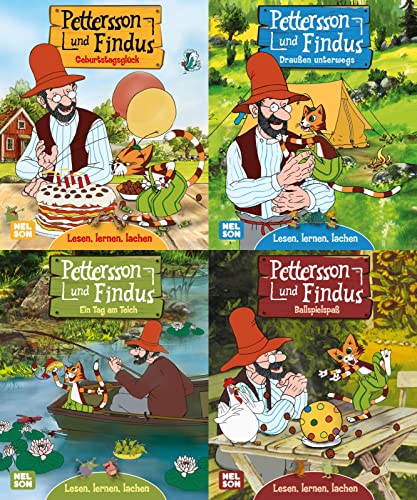 Mini-Bücher 4er Pettersson und Findus 1-4 Taschenbuch