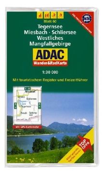 ADAC Wander- & RadKarte 60 Tegernsee 1 : 30 000: Deutsche Alpen / Alpenvorland. Mit touristischem Register und Freizeitführer