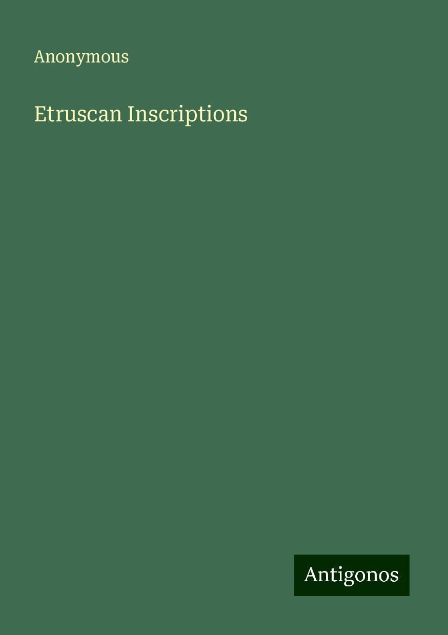 Etruscan Inscriptions