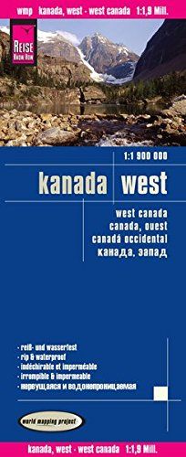 Reise Know-How Landkarte Kanada West (1:1.900.000): world mapping project