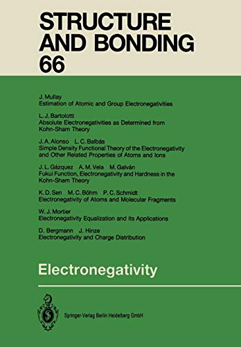 Electronegativity (Structure and Bonding, 66, Band 66)