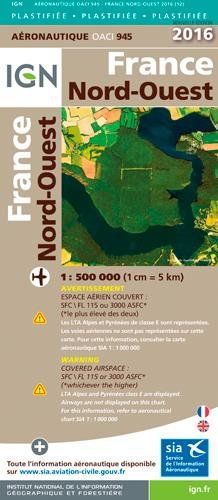 OACI France 2016 North-West Laminated 2016: IGN-OACI945