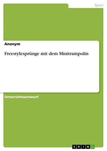 Freestylesprünge mit dem Minitrampolin