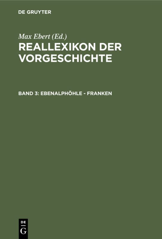 Ebenalphöhle - Franken (Reallexikon der Vorgeschichte)