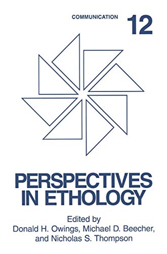 Communication (Perspectives in Ethology, 12, Band 12)