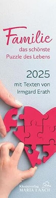 Lesezeichenkalender - Familie – das schönste Puzzle der Lebens 2025