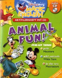 Disney's Magic English: Animal Fun! Aktiv-Lernheft mit CD