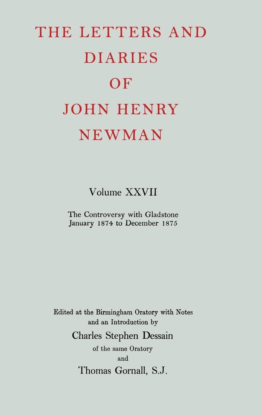 NLD 27: NEWMAN:LETTERS & DIARIES NLD 27 C (Letters and Diaries of John Henry Newman)