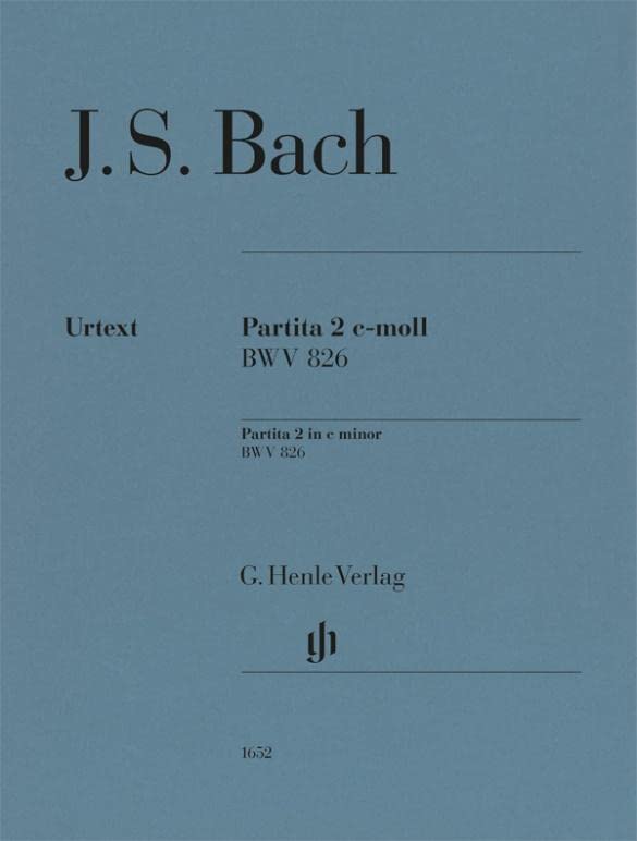 Partita Nr. 2 c-moll BWV 826: Besetzung: Klavier zu zwei Händen (G. Henle Urtext-Ausgabe)