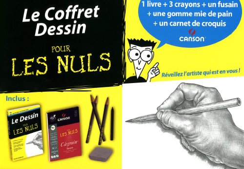 Le Coffret Dessin Pour Les Nuls : Un Livre + Une Gomme Mie De Pain + Un Carnet De Croquis