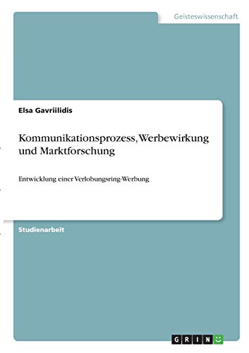 Kommunikationsprozess, Werbewirkung und Marktforschung: Entwicklung einer Verlobungsring-Werbung